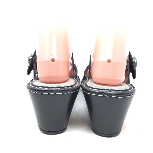 Alegria PG Lite Women Size 40 9.5-10 Black Glitter Sparkle Heel Sandals Open Toe - Picture 9 of 13